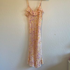 Vintage silk polka dot dress